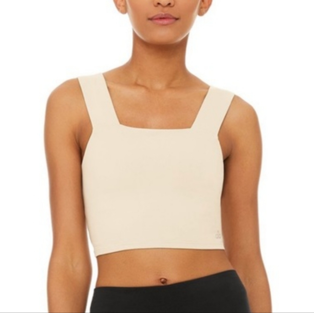 Alo Sandstone Bind Fitted Bra Tank